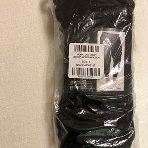 Torrid Crop Laceup mesh Leggings